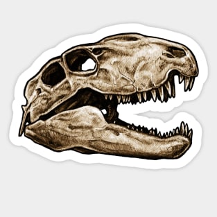 Dimetrodon Skull Sticker Sticker